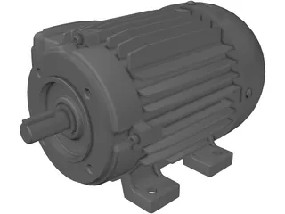 Weg 75hp Motor 3D Model