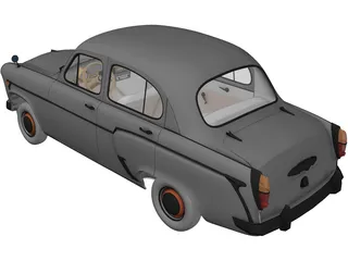 AZLK Moskvich 407 3D Model