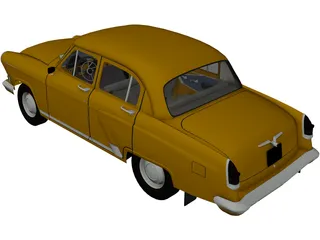 Gaz-21 Volga 3D Model