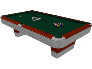 Pool Table 3D Model