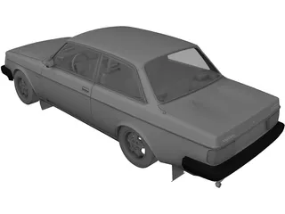 Volvo 242 Turbo (1976) 3D Model