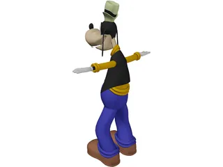 Goofy [Animated] 3D Model