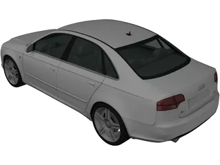 Audi A4 Saloon (2007) 3D Model