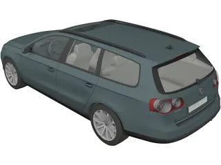 Volkswagen Passat Variant (2006) 3D Model
