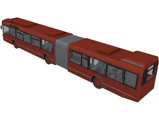 Volvo Bus Double 3D Model