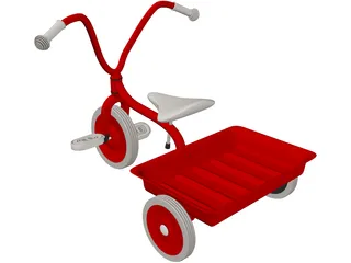 Tricycle Child 3D Model