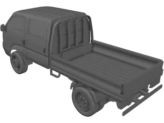 Kia K2700 Double Cab 3D Model