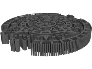 Mayan Calendar 3D Model