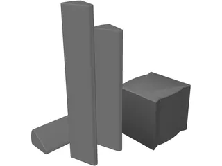 Speakers 3D Model