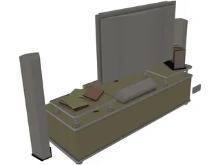 Philips Cinema TV Stand 3D Model