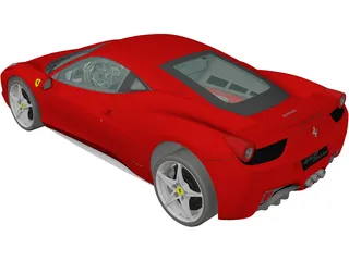 Ferrari 458 Italia 3D Model