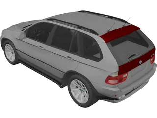 BMW X5 E53 4.8 iS (2006) 3D Model