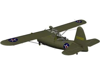 Curtiss O-52 Owl 3D Model