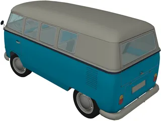 Volkswagen Camper Van 3D Model