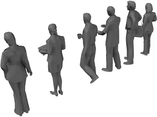 People Collection Low-Poly 3D Model