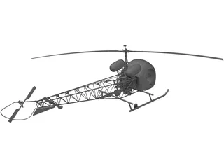 Bell 47 3D Model