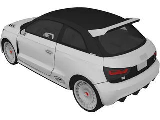 Audi A1 Clubsport Quattro (2011) 3D Model