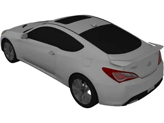 Hyundai Genesis Coupe (2013) 3D Model