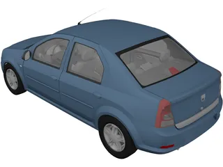 Dacia Logan (2009) 3D Model