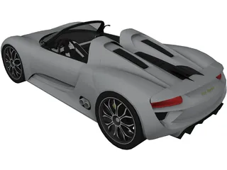 Porsche 918 Spyder Concept 3D Model