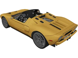 Ford GTX1 Roadster (2005) 3D Model