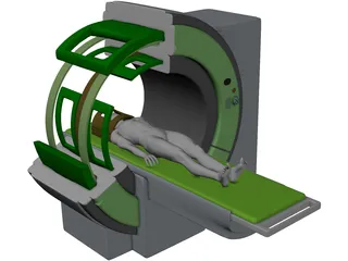 Magnetic Resonance Tomograph 3D Model