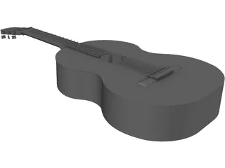 Acoustic Guitar 3D Model