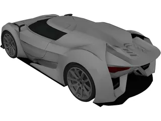 Citroen GT Concept 3D Model