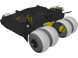 Batman Tumbler Car 3D Model