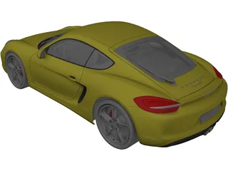 Porsche Cayman S (2013) 3D Model