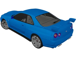 Nissan Skyline GT-R 3D Model