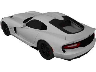 Dodge Viper SRT GTS (2013) 3D Model