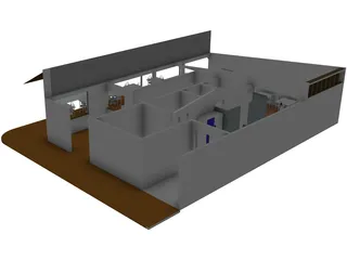 Cafeteria 3D Model