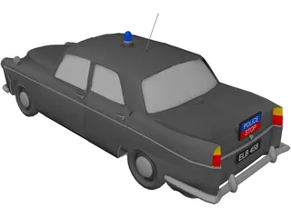 Wolseley 6/110 Metropolitan Police 3D Model