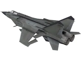 MiG-31 Foxhound 3D Model