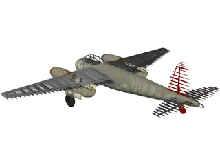 de Havilland Mosquito RC Plane 3D Model