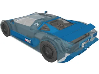 Bugatti EB110 3D Model