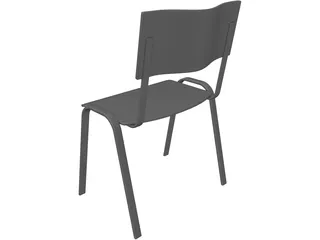 Classroom Chair 3D Model