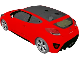 Hyundai Veloster Turbo (2013) 3D Model