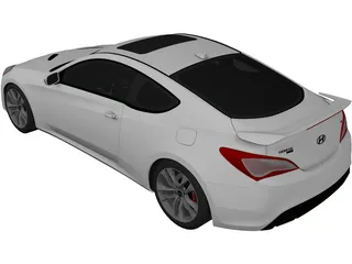 Hyundai Genesis Coupe (2013) 3D Model