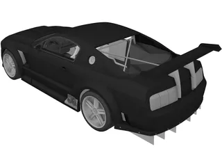 Ford Mustang GTR 3D Model