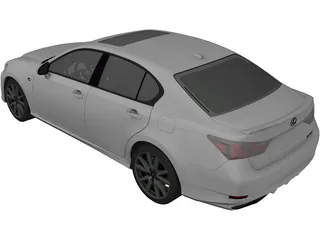 Lexus GS350 F (2013) 3D Model