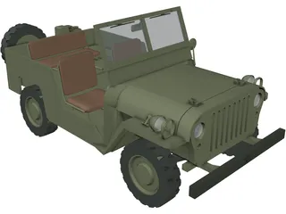 Jeep Willys 3D Model