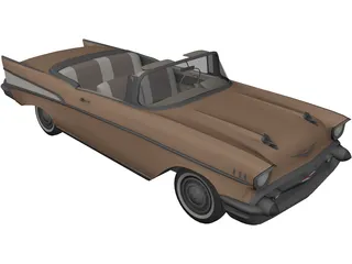 Chevrolet BelAir Convertible (1957) 3D Model