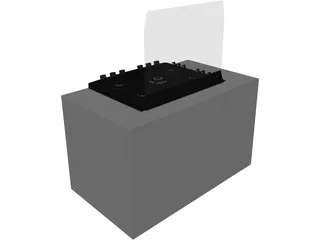 Stove Built-in 5 Burner 3D Model