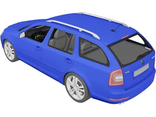 Skoda Octavia RS Combi (2010) 3D Model