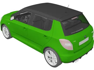 Skoda Fabia RS (2010) 3D Model