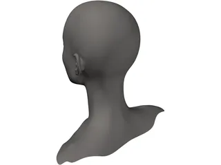 Head Female 3D Model