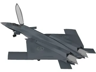 JAS-41 Vampyren Unofficial Concept 3D Model