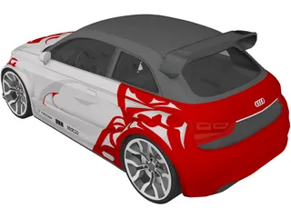 Audi A1 [Tuned] 3D Model